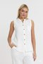 Women's Muslin Shirt - Muslin Hakim Collar Sıfırlık Shirt - 1090