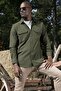 Cotton Double Pocket Long Sleeve Regular Fit Winter Shirt Men's SHIRT CF24W127221