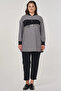 Sequin Embroidered Tunic Gray - 3