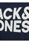 Men's Navy Blue Jjecorp Logo Tee Ss O-Neck Noos Pls Large Size T-Shirt - 7