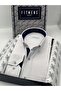 Classic Long Sleeve Linen Cotton Gift Boxed Men's Shirt Fs-001261 - White Navy Blue