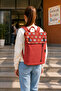 Cats Vintage Laptop Backpack Pink