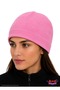 Unisex Pink Winter Soft Textured Fleece Beanie