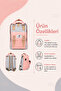 Cats USB Port Backpack Pink - 2