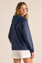 Women's Hooded Water and Windproof Pocketed Inside Raincoats, a Lined U Ultra Lightweight m Transitional Raincoat - 7