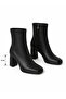 Heeled Stretch Ankle Boots Side Zipper - 2