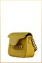 Lia Women's Hand and Shoulder Bag with Chain Buckle Accessories - Yellow - 6