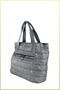 Mely Parachute Fabric Large Size Hand and Shoulder Bag with Writing - Gray - 6