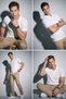 Premium Seersucker Waffle Textured Men's Polo Neck T-Shirt - 7