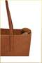Women's Large Size Suede Hand and Shoulder Bag - Tan - 3