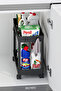 2-Tier Organizer Shelf with Wheels Black, Bathroom Cabinet, Kitchen Counter and Under Sink, Detergent Holder - 3