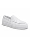 Full White Leather Men's Shoes - Laceless High-Sole Easy-To-Clean Non-Slip Sole Comfortable Casual Sports Shoes Ba0241