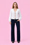 Front Tie Woven Shirt - 2