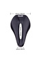 Black MTB Road Bike Saddle Bicycle Ergonomic Short Nose Design Saddle Wide and Comfort Long Tri - 5