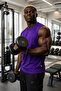 Men's Purple Oversize Crew Neck Cotton Sleeveless T-shirt/atlet - 2