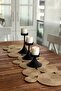 Asimetry 120X35Cm Wicker Jute Living Room Kitchen Table Runner, Console Runner, Premium & Handmade