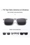 5+1 Magnetic Clip-On Polarized Sunglasses Set – Clear Grey Rectangular Optical Frame, 5 Interchangeable Colorful Sun Clips, Unisex - 2