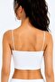 Women's Thin String Strap Double-Layered Crop Blouse, Basic Bustier - 3