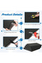 40X30X1.3cm 2 Pack Black Cuttable Craft Foam Sheets, Polyurethane Cushioning Inserts Use for Tool Bo - 3