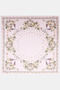 Minimal Floral Pattern Scarf Stone