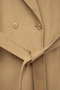 Premium Wool Stitching Detailed Coat Camel - 2