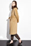 Premium Wool Stitching Detailed Coat Camel - 3