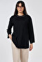 Punto Stitched Combed Cotton Sweatshirt Black