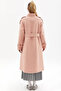Premium Wool Herringbone Patterned Coat Powder - 6