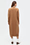 Half Turtleneck Knitwear Dress Beige - 8