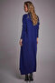 Half Turtleneck Knitwear Dress Indigo - 8