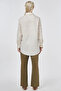 تونيك من القطن بنسبة 100% مع أربطة، لون إكرو - 5