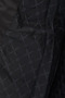 Diamond Patterned Faux Fur Goose Feather Coat Black - 8