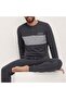 Men's Cotton Bundle and Dowry Smoked Color Pajama Set Al002 V2 - 2