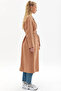 Premium Wool Raglan Sleeve Belted Coat Camel - 6