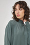 Half Turtleneck Knitwear Dress Mildew Green - 7