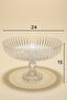 Selen Concept Linea Drop Model Footed Handmade Glass Salad and Fruit Bowl Set of 2 - 5
