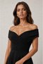 Glittery Boat Neck Midi Dress - 2