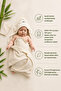 Bamboo Fish Embroidered Baby Towel Swaddle And Washcloth Set - 4
