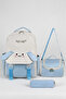 Set of 3 Boys' Elementary School Bags with Ears - Korean Style Bag, Thermal Lunch Bag, Pencil Case