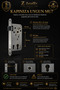 Silent Room Door Lock with Key Nickel Compatible with All Doors - Assembly Products Included (5 Years Warranty) - 3