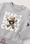 Baby Boy Teddy Bear Printed 100% Cotton 6-9-12 Months Top and Bottom 2-Piece Baby Boy Set - 3