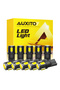 6000K White T10 AUXITO 10Pcs T10 LED W5W 194 168 LED Car Side Interior Lights 12V Super Bright Bulb