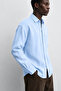 Men's Shirt Monarch Line Light Blue – Long Sleeve, Button-Down, Modern Relaxed Fit - 2