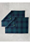 Home 35X50 cm Navy Blue Green Plaid American Service 2-Pack New Year Special Series - 2