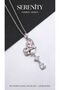 Drop Zircon Stone Butterfly Wing Steel Necklace