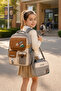 Cool School Bag Set of 3 Silver Backpack Lunch Bag Pencil Case Set Orthopedic Student - 6