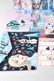 Dekomus Licensed Frozen Ice Glow Collection 32 Piece Full Stationery Set Pencil Bag, Handle Cup - 6
