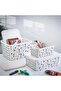 Set of 3 Stafi Patterned Box with Lid Marin (4.5-12-18 Lt) - 3