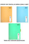 Text Pastel Notebook A4 60 Sheets Lined 3 Pieces