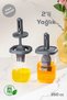 0520 2-Piece Labeled Silicone Brush Oil Vinegar Bowl - Oil Bowl-Sauce Bowl Food Storage Container 350 Cc - 4